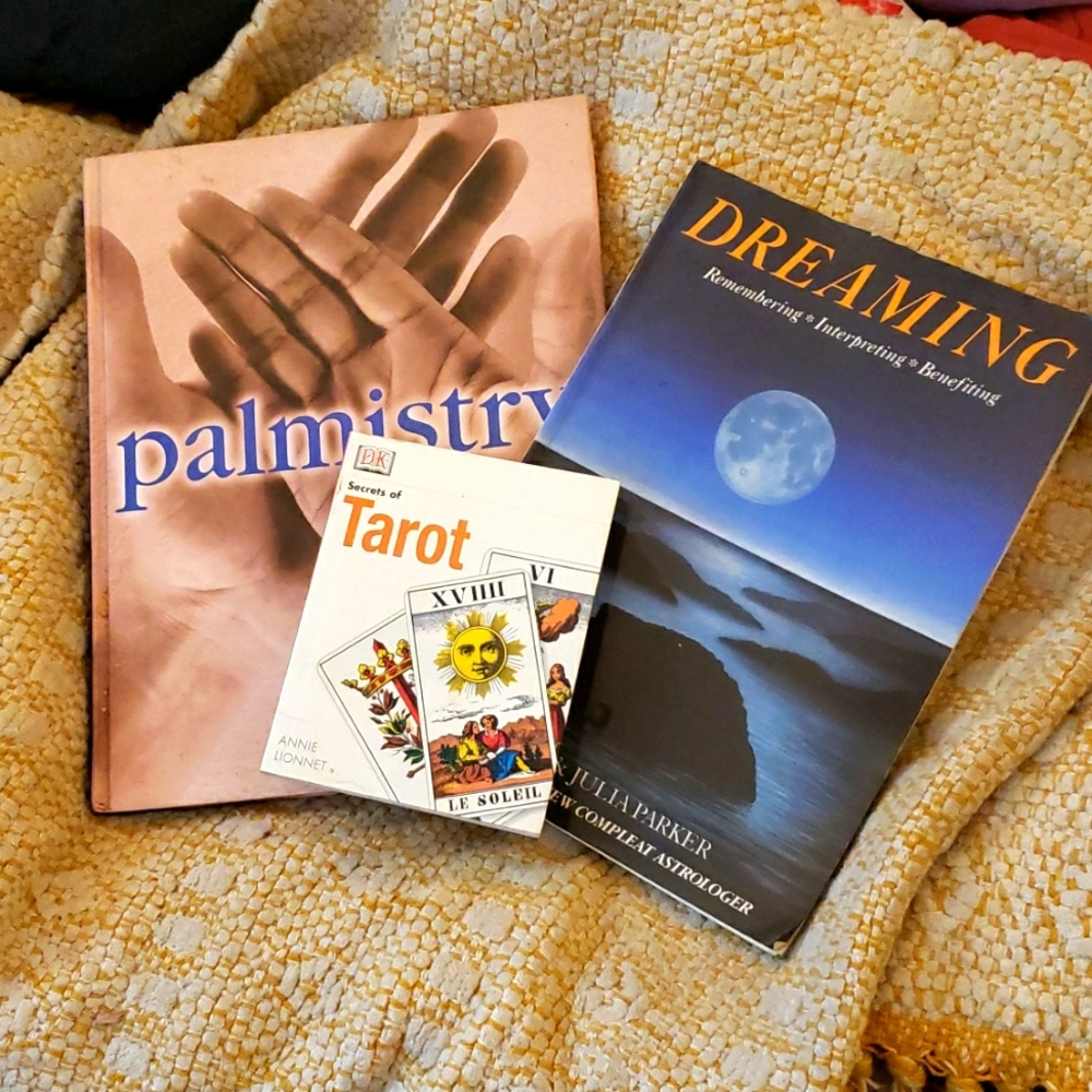 Metaphysical New Age Book  Lot of 3 Tarot Dreams Palmistrt